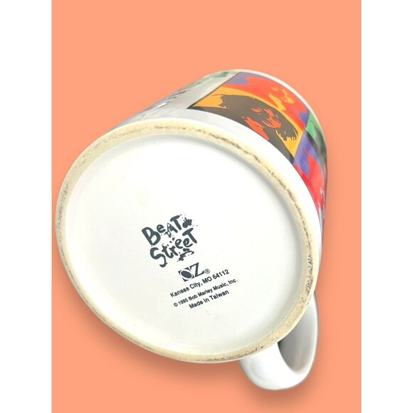 Vintage Bob Marley Coffee Tea Mug Lively Up Yourself Beat Street 1995 Pop Art - Picture 7 of 7